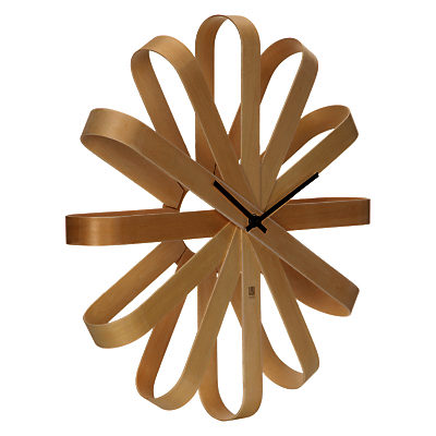 Umbra Ribbon Wood Wall Clock